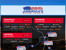 Tablet Screenshot of americasmotorsports.com